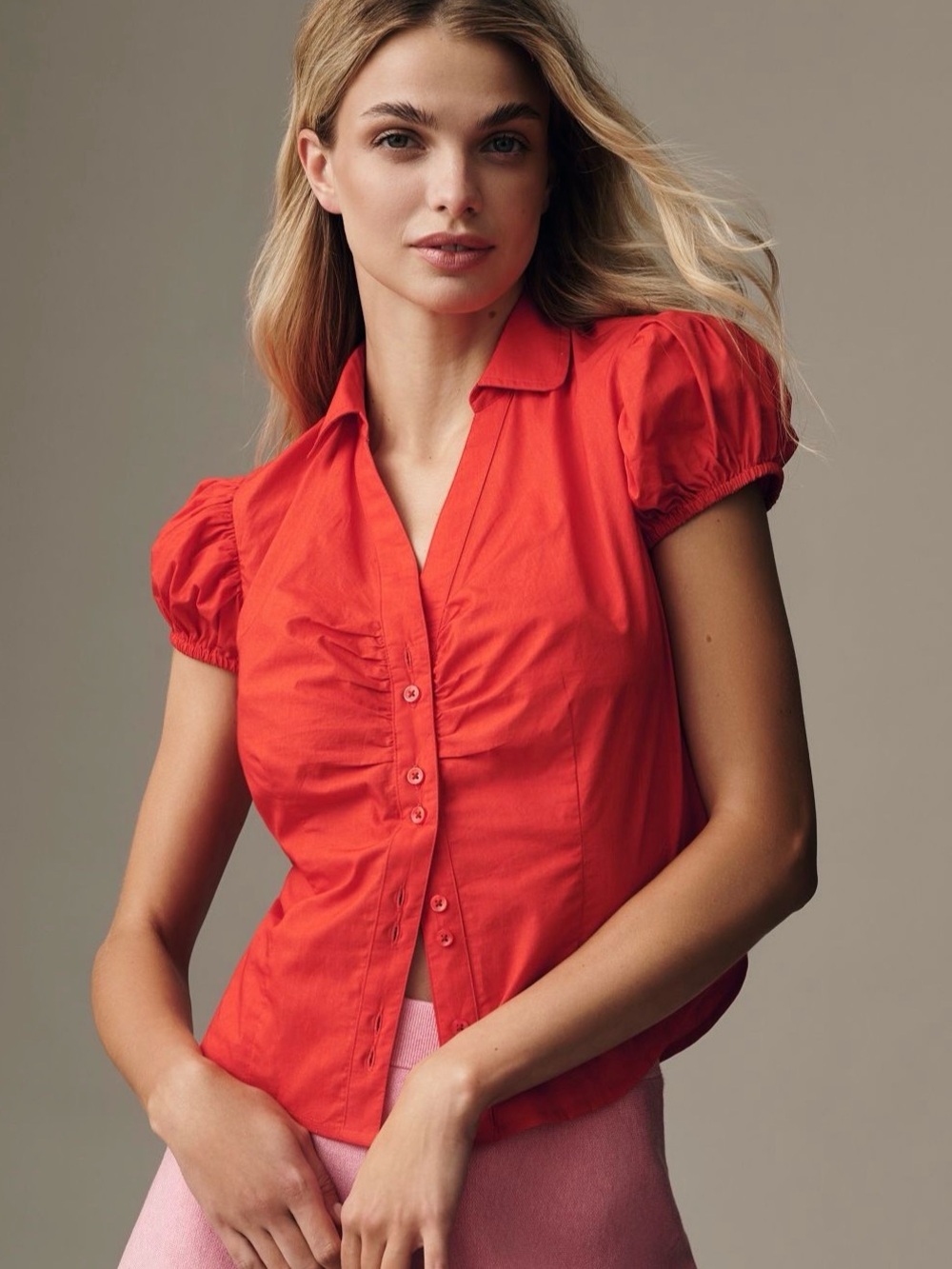 Maeve Puff-Sleeve Blouse